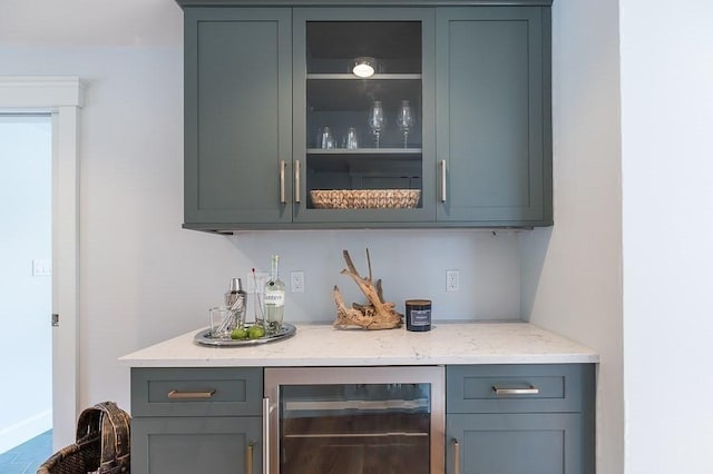 84 S St, Rockport, MA 01966 - indoor dry bar with wine cooler