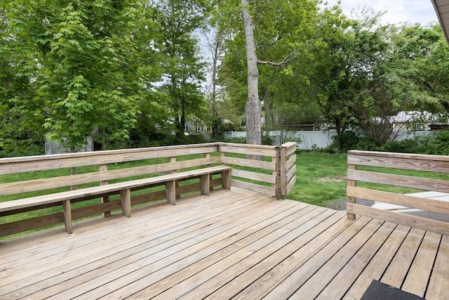 100 Kelley Rd, Barnstable, MA 02601 - wooden terrace featuring view of wooded area