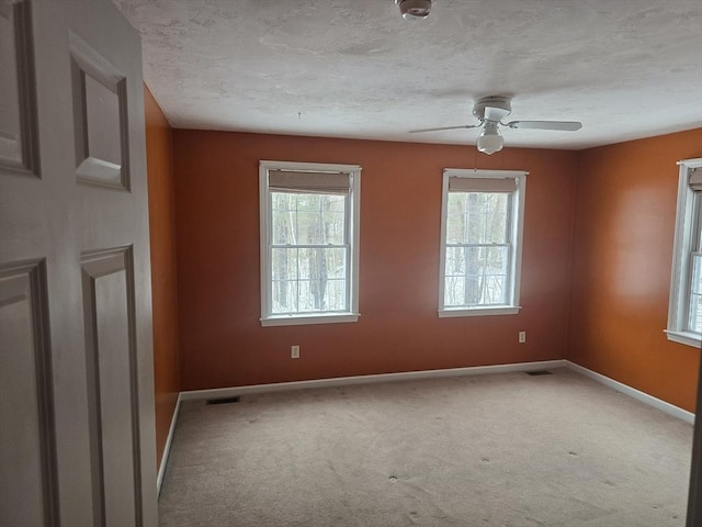 132 Bean Porridge Hill Rd, Westminster, MA 01473 - carpeted spare room featuring ceiling fan, baseboards, and a textured ceiling