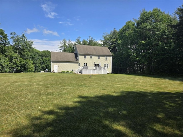 132 Bean Porridge Hill Rd, Westminster, MA 01473 - rear view of property with a yard and a deck