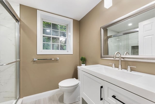 138 Fairview St, Holliston, MA 01746 - bathroom featuring a marble finish shower and vanity