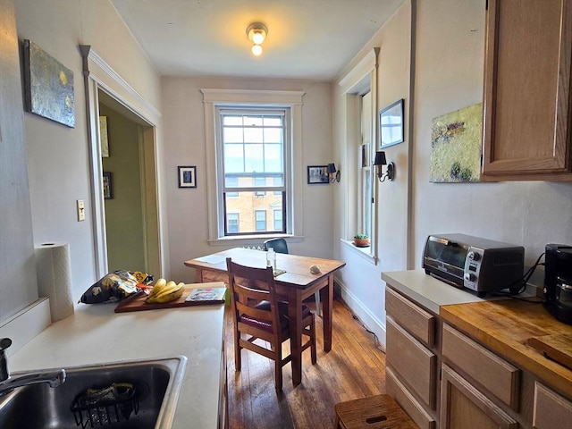 5 Crawford St Unit 9, Cambridge, MA 02139 - dining space with wood finished floors and baseboards