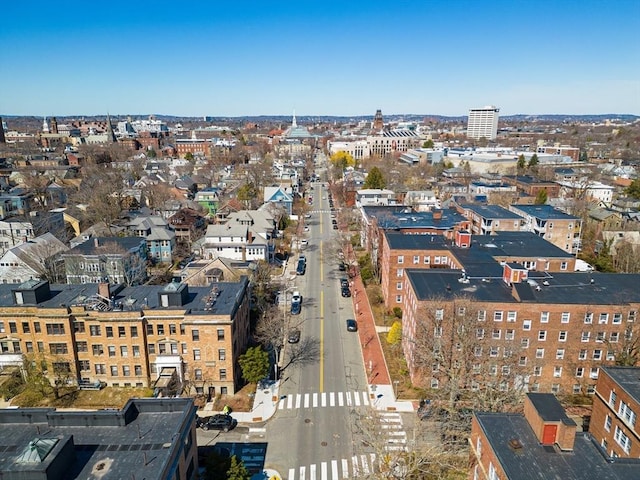 5 Crawford St Unit 9, Cambridge, MA 02139 - aerial view of property and surrounding area featuring nearby urban area