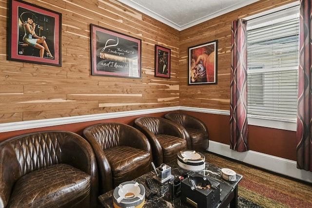 69 Greenwood St, Boston, MA 02122 - sitting room with wood walls and baseboards