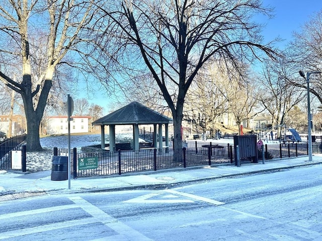 view of property's community featuring a gazebo