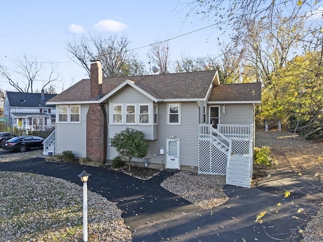 view of front of home