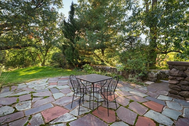 53 Abbott Rd, Wellesley, MA 02481 - view of patio / terrace featuring outdoor dining space