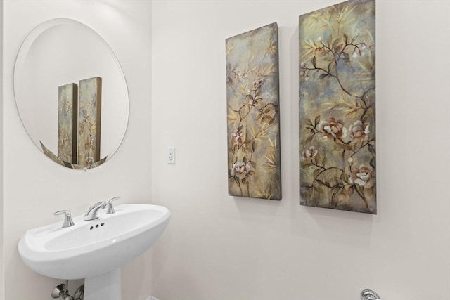 bathroom with a sink