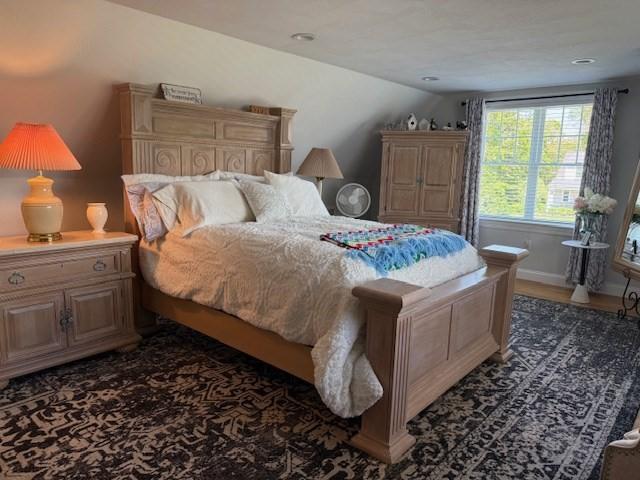 1 Karas Way, Plymouth, MA 02360 - bedroom with vaulted ceiling and baseboards