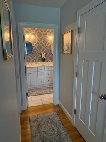1 Karas Way, Plymouth, MA 02360 - hall featuring light wood-style floors and baseboards