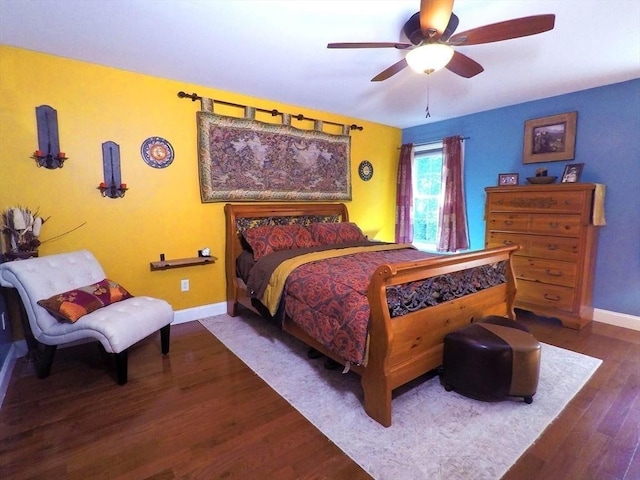 4 Bluebird Ln Unit 4, Killingly, CT 06241 - bedroom with wood finished floors, baseboards, and a ceiling fan