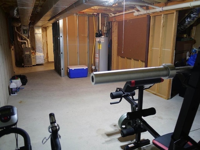 4 Bluebird Ln Unit 4, Killingly, CT 06241 - exercise room featuring gas water heater and heating unit