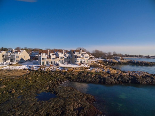 water view featuring a residential view