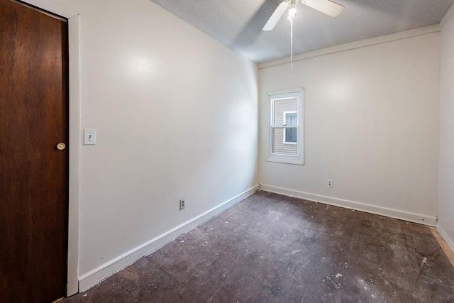 72 Hall St, Springfield, MA 01108 - spare room featuring a ceiling fan and unfinished concrete flooring