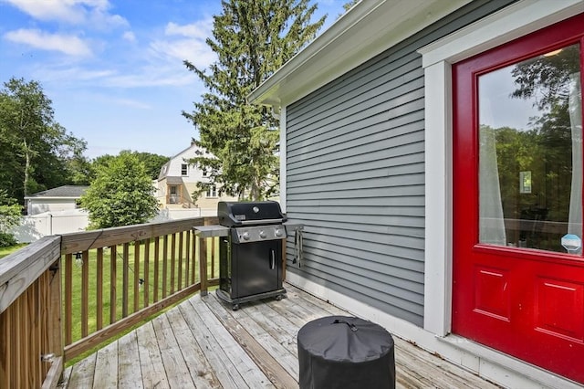 171 Boyce St, Auburn, MA 01501 - deck with a grill