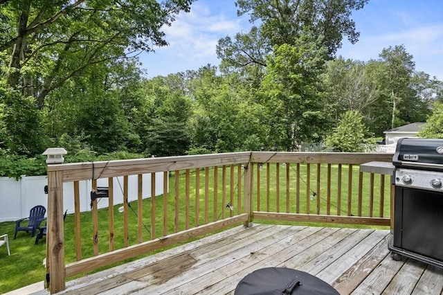 171 Boyce St, Auburn, MA 01501 - wooden deck featuring grilling area