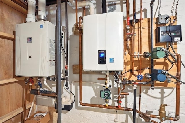116 Anthony St, Agawam, MA 01001 - utilities with tankless water heater and water heater