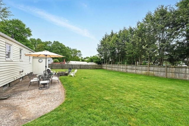 116 Anthony St, Agawam, MA 01001 - view of yard with an outdoor fire pit and a patio area