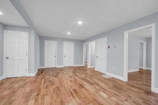 interior space with light wood-type flooring