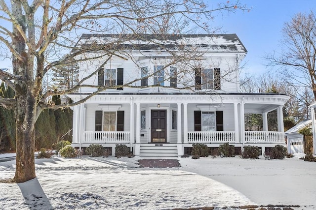 view of front of house featuring a porch