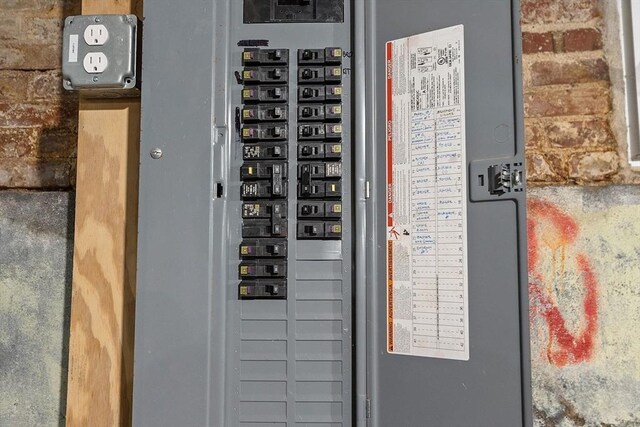 utility room featuring electric panel