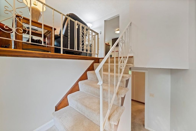 1102 State Rd, Plymouth, MA 02360 - stairs with carpet flooring and baseboards