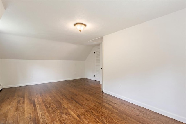 133 Jean Dr, Seekonk, MA 02771 - bonus room featuring baseboards, dark wood-type flooring, and lofted ceiling