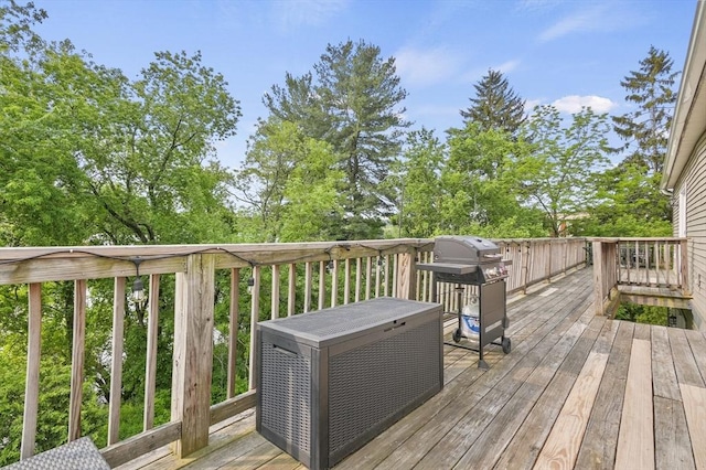 226-236 River St Unit 5, Haverhill, MA 01832 - wooden terrace with grilling area