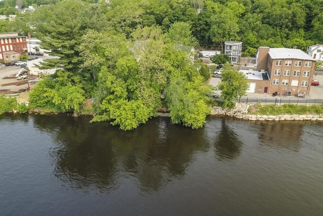226-236 River St Unit 5, Haverhill, MA 01832 - aerial view of a nearby body of water and a heavily wooded area