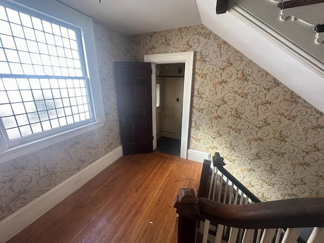 91-93 Mulberry St, Springfield, MA 01105 - bonus room with wallpapered walls, plenty of natural light, baseboards, and light wood finished floors
