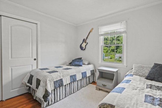 132 Biscayne St, Leominster, MA 01453 - bedroom with crown molding and wood finished floors