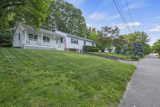 132 Biscayne St, Leominster, MA 01453 - view of front of property with a porch and a front lawn