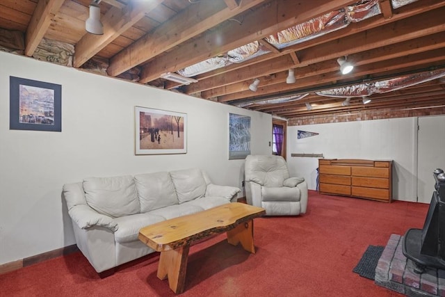 132 Biscayne St, Leominster, MA 01453 - living room featuring carpet floors