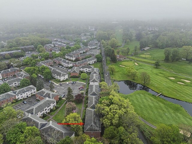 bird's eye view of a nearby body of water