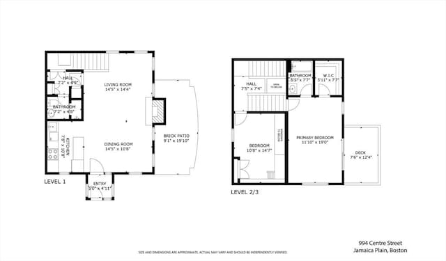 994 Centre St, Boston, MA 02130 - floor plan / room layout