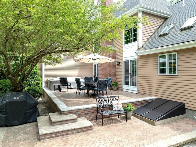 40 King Philip Dr, Rehoboth, MA 02769 - view of patio / terrace with a grill and outdoor dining area
