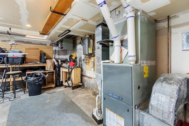 12 Clarner Rd, Lynn, MA 01904 - utility room with tankless water heater and heating unit