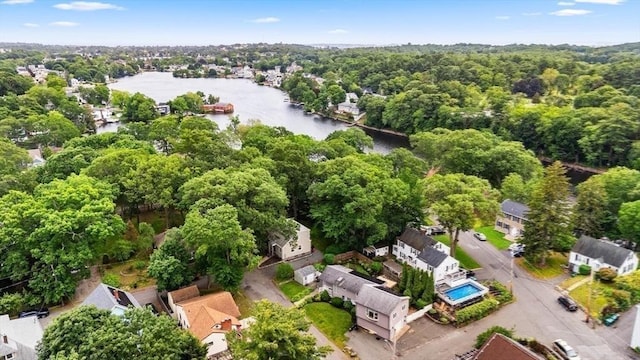 12 Clarner Rd, Lynn, MA 01904 - aerial perspective of suburban area featuring a large body of water