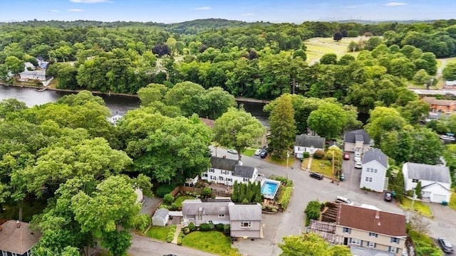 12 Clarner Rd, Lynn, MA 01904 - aerial perspective of suburban area with a forest and a nearby body of water