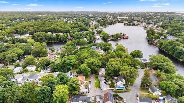 12 Clarner Rd, Lynn, MA 01904 - aerial perspective of suburban area featuring a large body of water