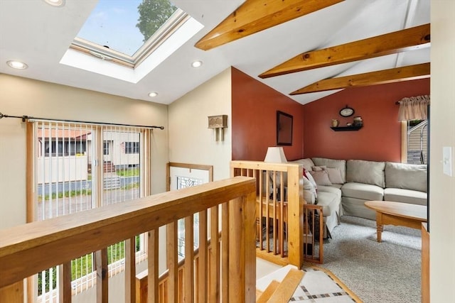 12 Clarner Rd, Lynn, MA 01904 - living area with a skylight, recessed lighting, and healthy amount of natural light