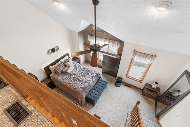 36 Tobey Rd Unit 25, Dracut, MA 01826 - carpeted bedroom with a textured ceiling and lofted ceiling