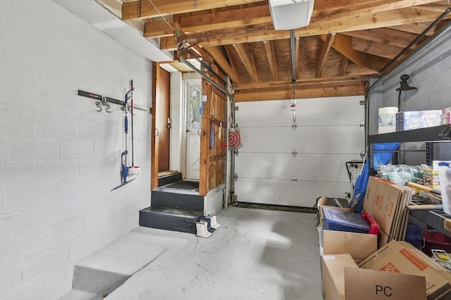 114 Linebrook Rd, Ipswich, MA 01938 - garage featuring concrete block wall