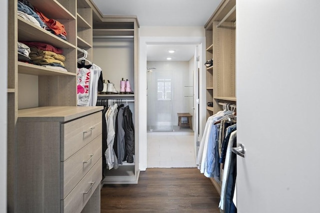 121 Portland St Unit 902, Boston, MA 02114 - spacious closet featuring dark wood-style floors