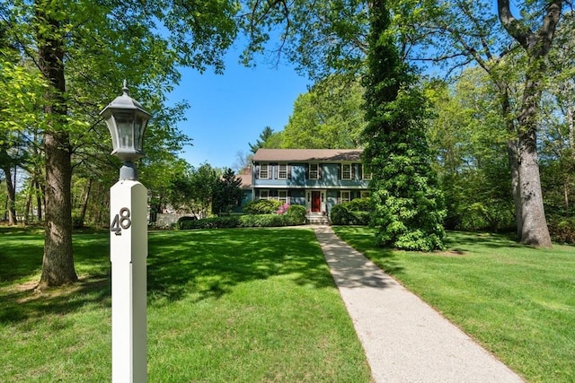 48 Pine Hill Dr, Walpole, MA 02081 - view of front of house featuring a front yard