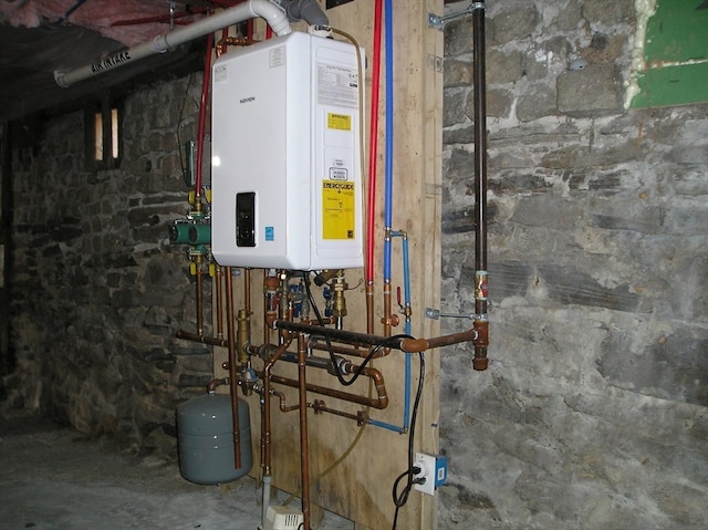 utilities featuring tankless water heater