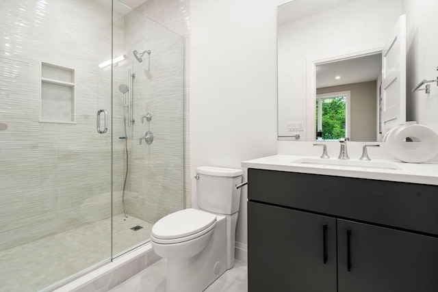 19 Johnson Pl Unit 19, Newton, MA 02466 - full bathroom featuring vanity, a shower stall, and toilet