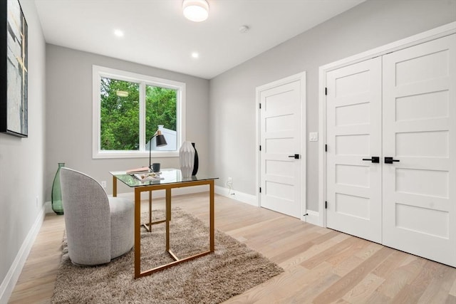 19 Johnson Pl Unit 19, Newton, MA 02466 - office space featuring light wood-style flooring, baseboards, and recessed lighting