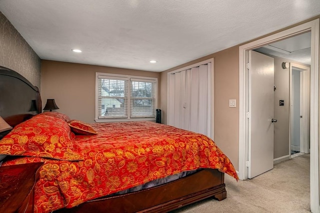 80 Andover, Peabody, MA 01960 - bedroom featuring baseboards, recessed lighting, and light colored carpet