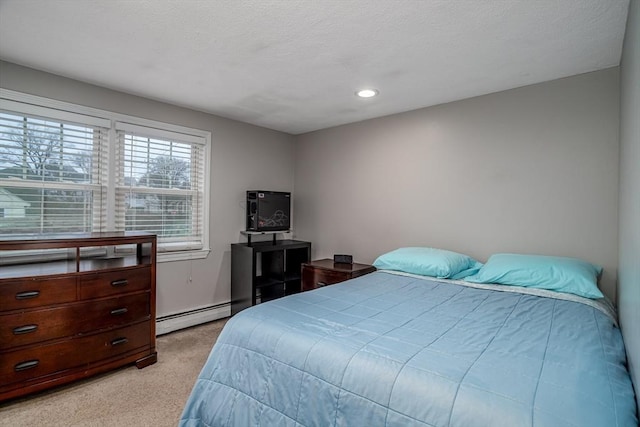 80 Andover, Peabody, MA 01960 - bedroom featuring recessed lighting, light colored carpet, and baseboard heating